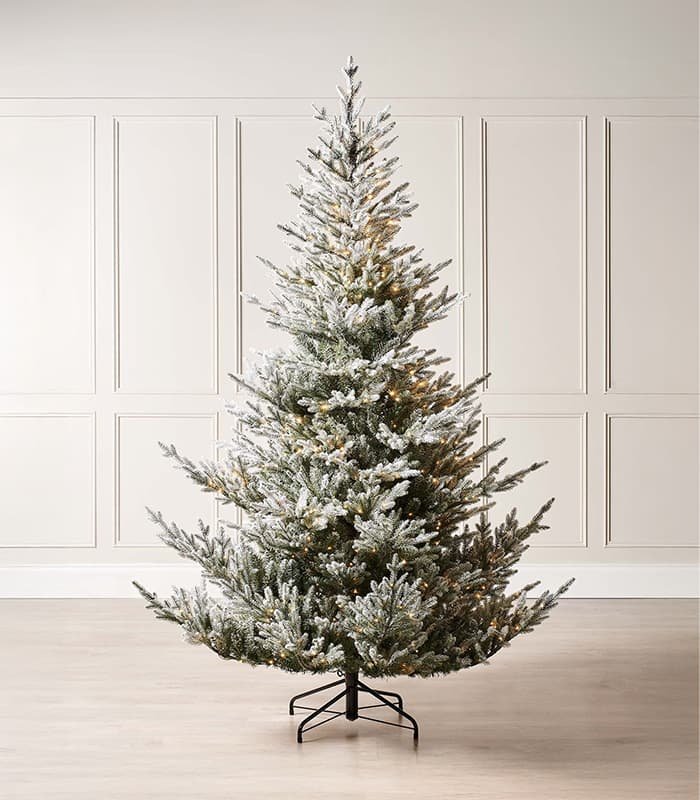 prelit-snow-flocked-christmas-tree.jpeg Pre-Lit Snow Flocked Christmas Tree - Image 1